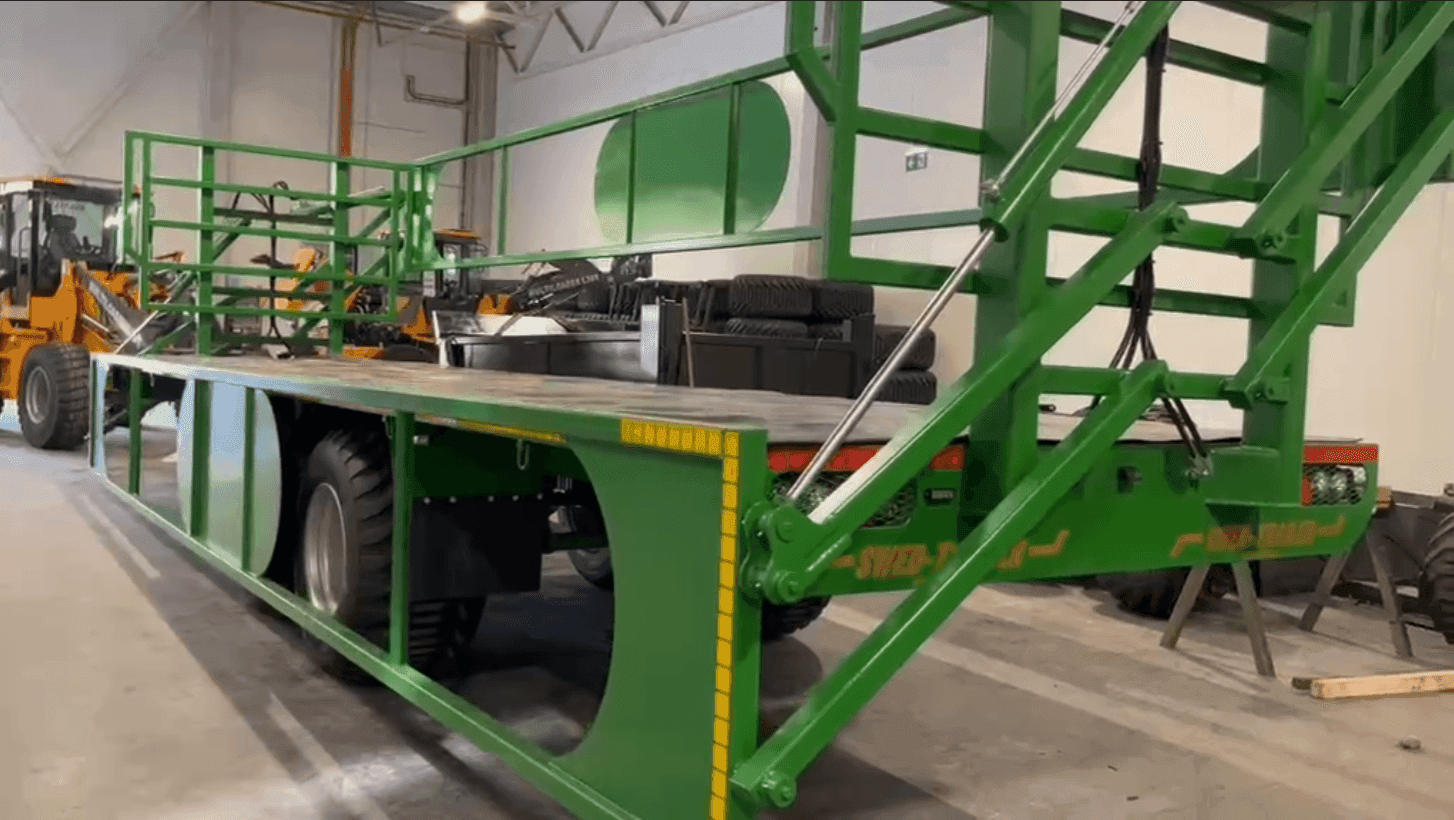Rundbalsvagn - 10t (med hydrauliska sidor)
